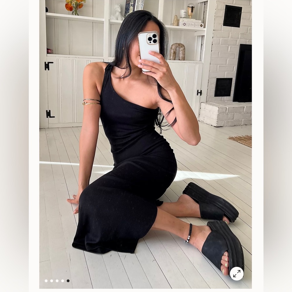 NWT Free People Saturday Night Maxi - Small - Black